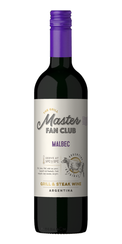 Garrafa do vinho The Grill Master Fan Club Malbec