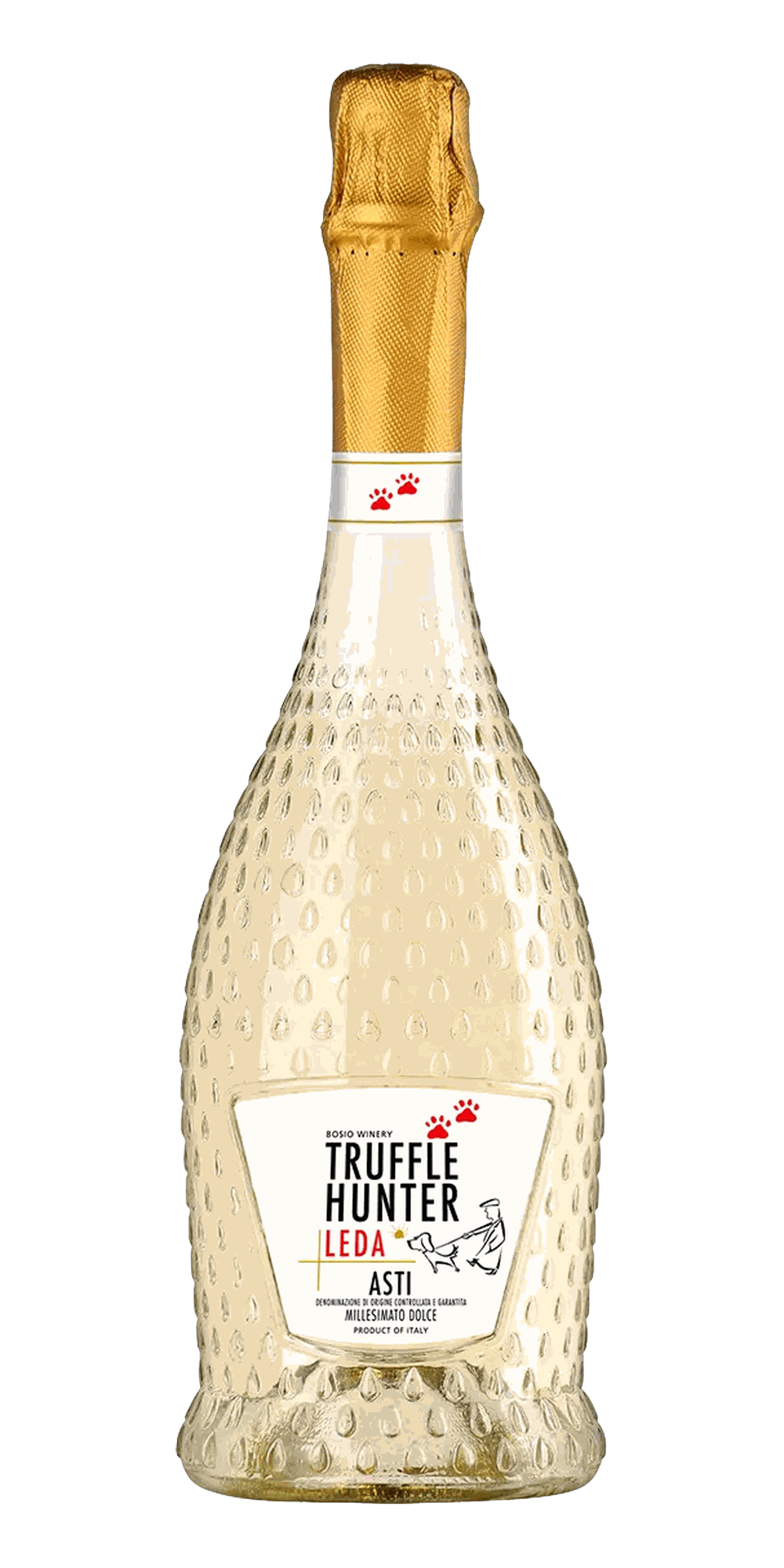Garrafa do vinho Truffle Hunter Leda Asti Millesimato Dolce DOCG