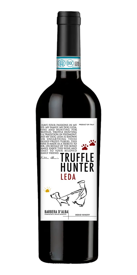 Garrafa do vinho Truffle Hunter Leda Barbera D’Alba DOC