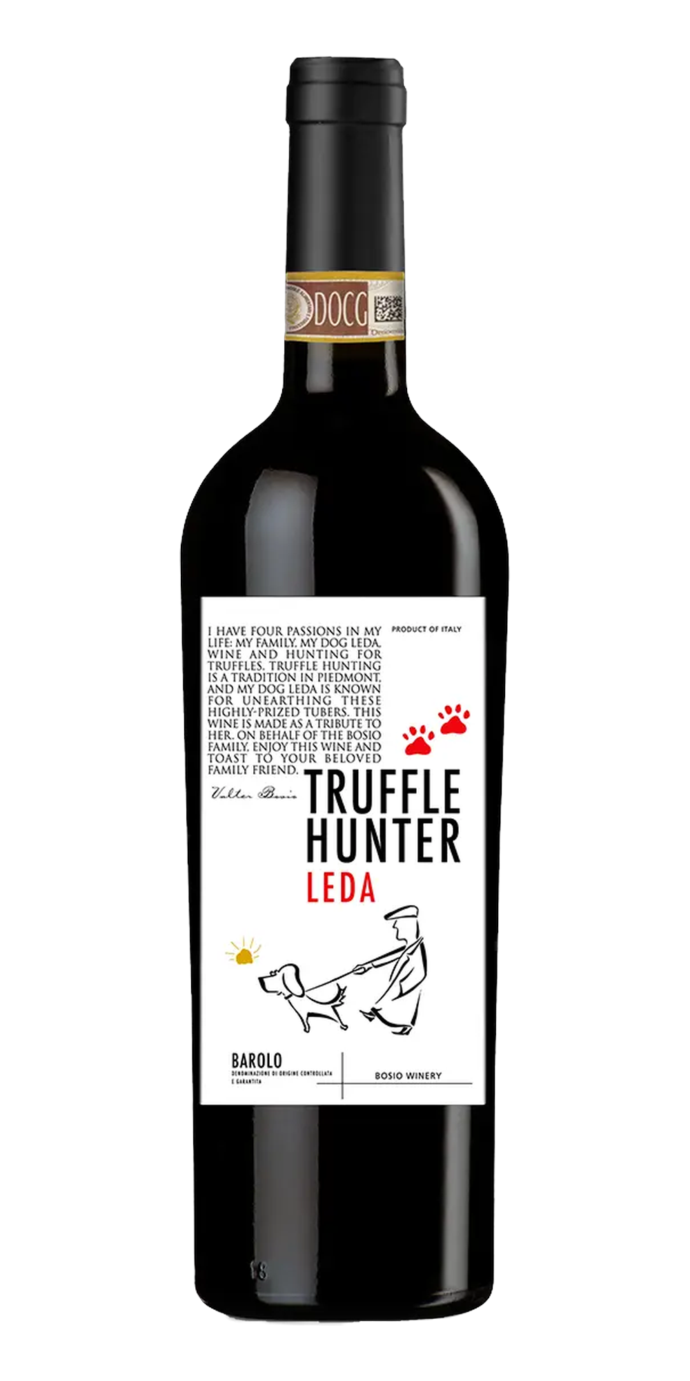 Garrafa do vinho Truffle Hunter Leda Barolo DOCG