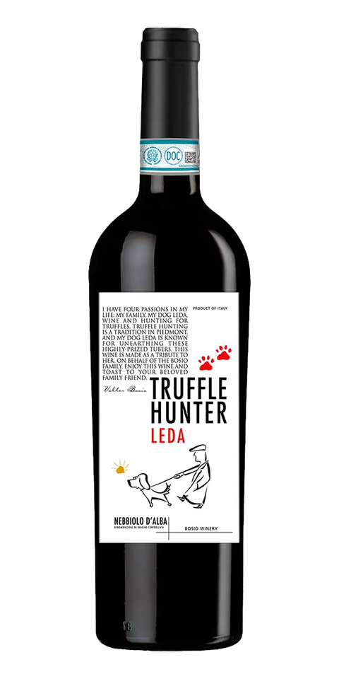 Garrafa do vinho Truffle Hunter Leda Nebbiolo D’Alba DOC