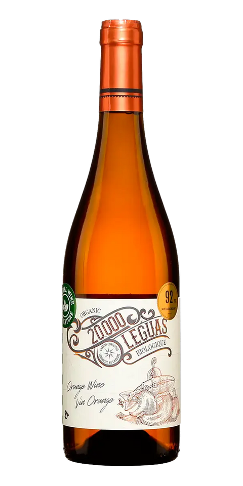 Garrafa do vinho Vinho Laranja 20.000 Léguas